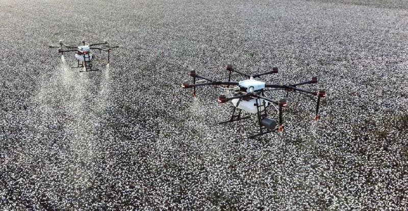 无人机植保给棉花打脱叶剂如何操作?(图2) 植保无人机